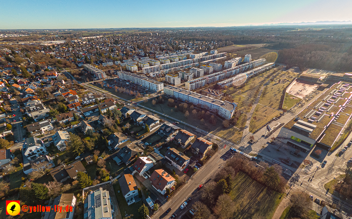 16.01.2023 - Luftbilder vom Marx-Zentrum und Gartenstadt Trudering